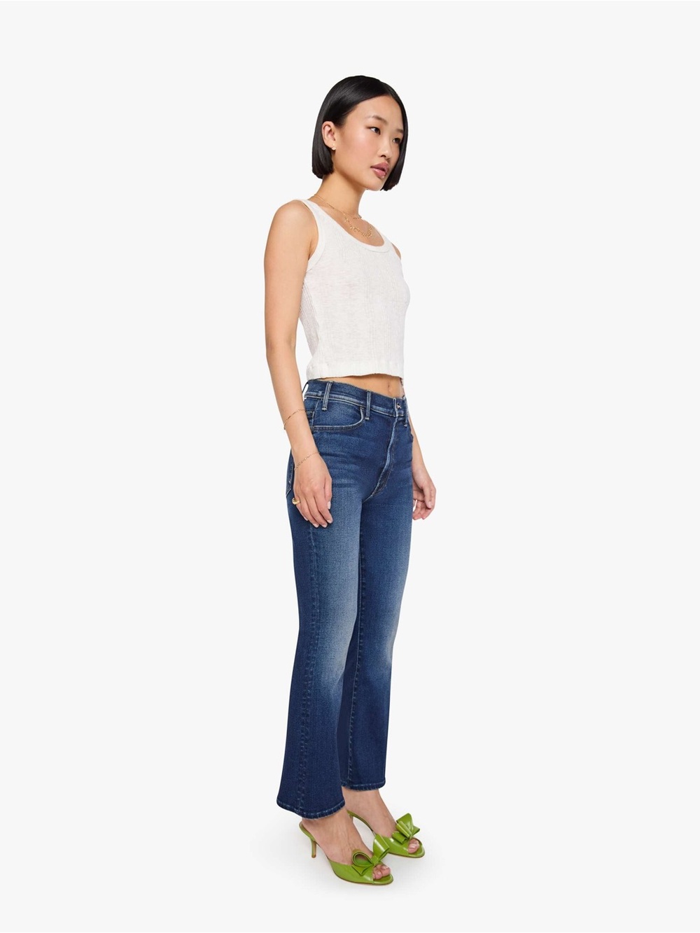 LIL’ MOTHER Lil’ Hustler Ankle Flare Jeans Taking Chances Dark Wash Petites